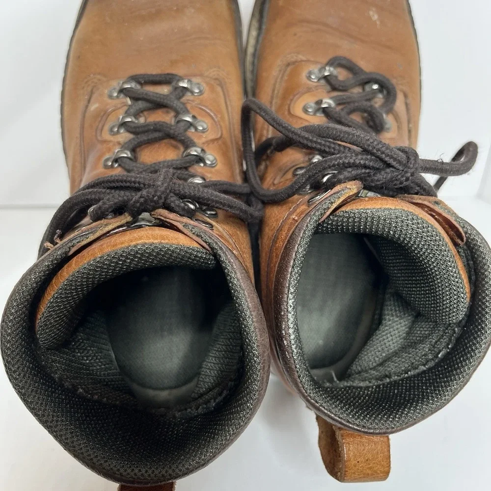 GEORGIA GIANT  G7222 STEEL TOE Brown Lace Up Work Boots US 8 M Outdoor Safety